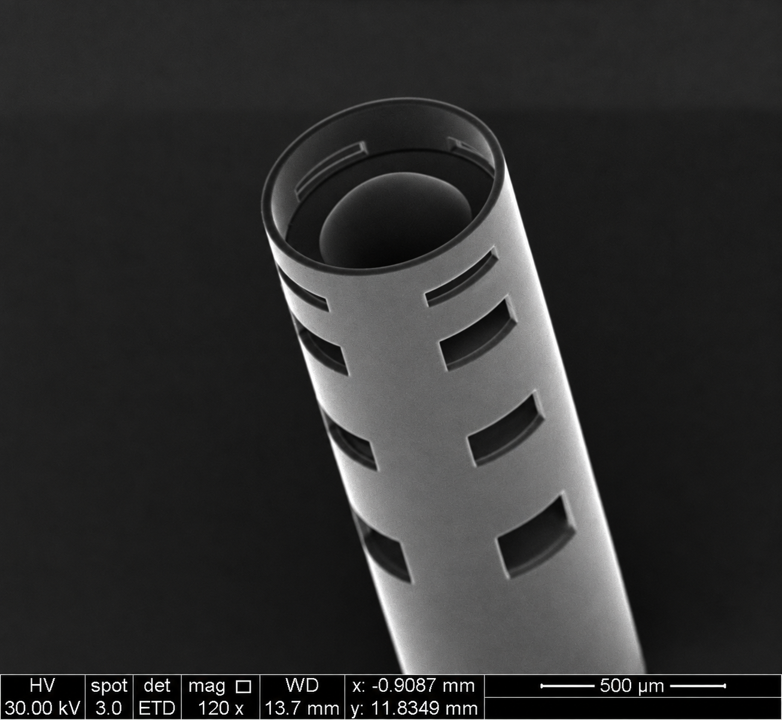 Fiber-Bundle Objective Lens printed result